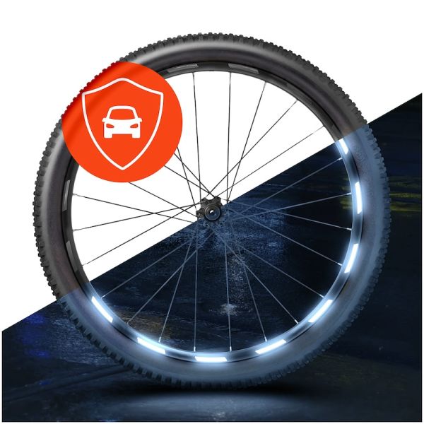 Luxshield Fahrrad Felgen Reflektoren Sticker 60er Set