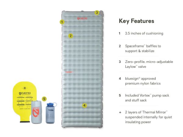 Nemo Tensor All-Season Ultralight Sleeping Pad - Regular Wide