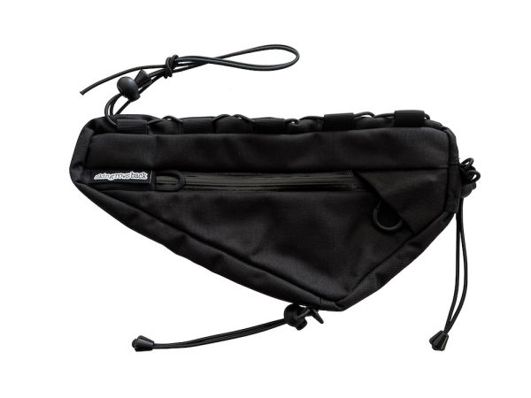 Skingrowsback Wedge Frame Bag, Lace Up - Black
